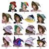 Knitting Witch Hat Costume for Women Men Teenagers for Party Decorations Crocheted Wizard Cap