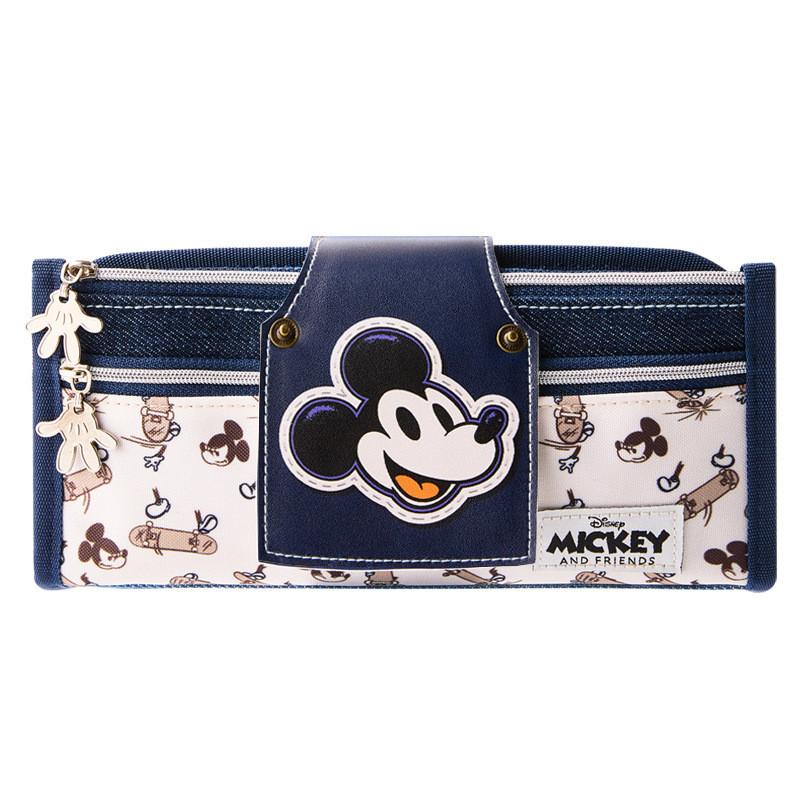 Mickey Mouse Vintage Style Multifunctional Stationery Bag With Polyester Fabric For Teens