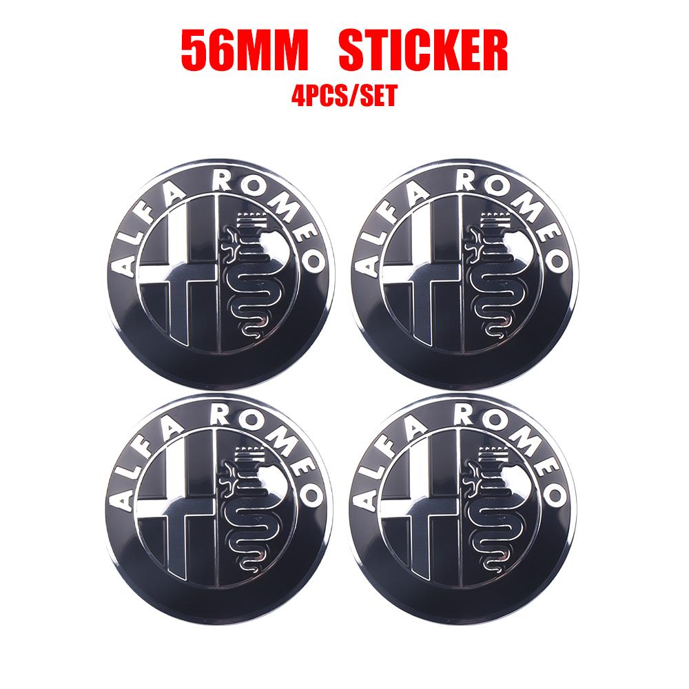 2026 Caldo Alfa Romeo 4pz 56mm Emblema Ruota Auto Alfa Romeo Decorazione Tappo Mozzo Modificato Per Alfa Romeo 159 Giulietta 147 156 Giuli