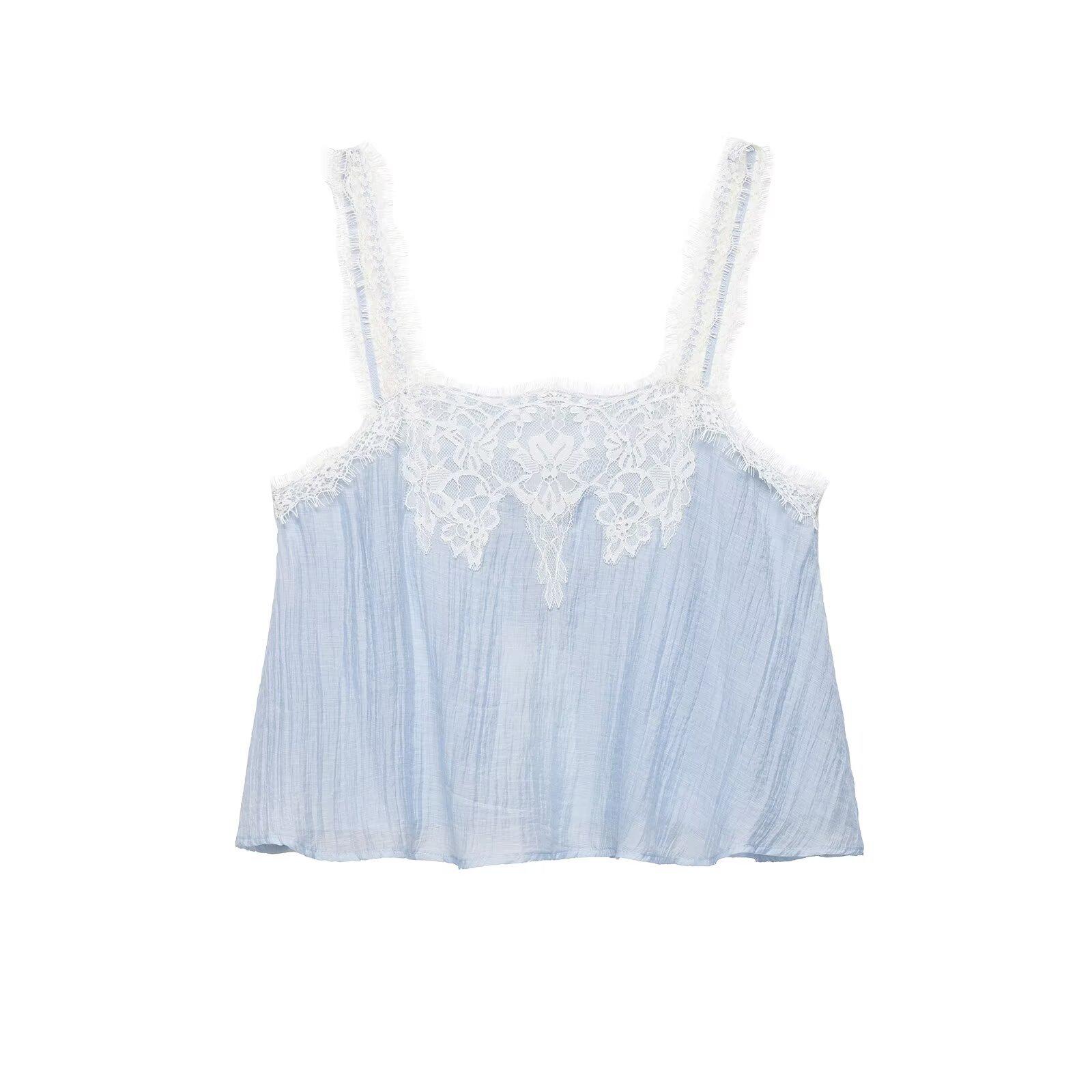 European and American women s clothing INS popular fashion lace underwear short top + skirt set XS