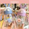 Cartoon Style Children's Drinking Cup With Straw Leak-proof And Durable Ideal For Home And Outdoor Use 370ml)