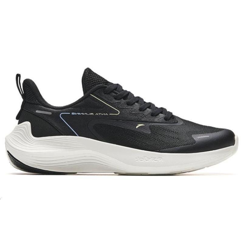 Anta New Stinger Slip Resistant Abrasion Resistant Low top Running Shoes Women's Black White Sneakers 922335580-2