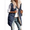 Winter Autumn Women's Solid Color Hooded Vest Double-sided Wear Slim Vest