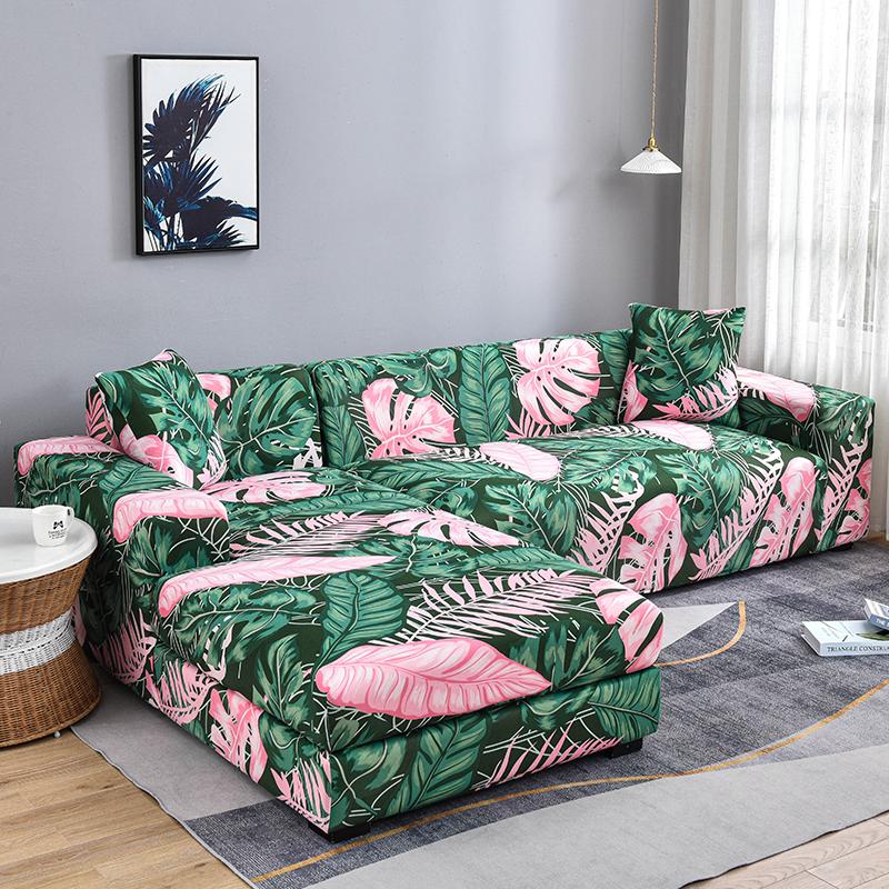 

Stretch Sofa Cover with Elastic Bottom Non Slip Spandex Couch Cover Furniture Protector Sectional Soft Slipcovers for Kids Pets Small(90-140cm)1pc