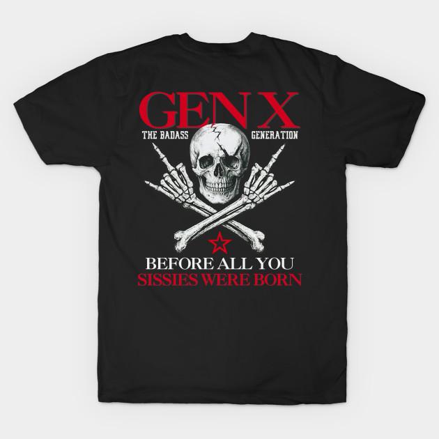 

Men Black Print T-shirt Gen X 1970 Before All You Sissies Were Born T-Shirt No-Cut Transfer Paper Print Cotton Tshirt 2XL