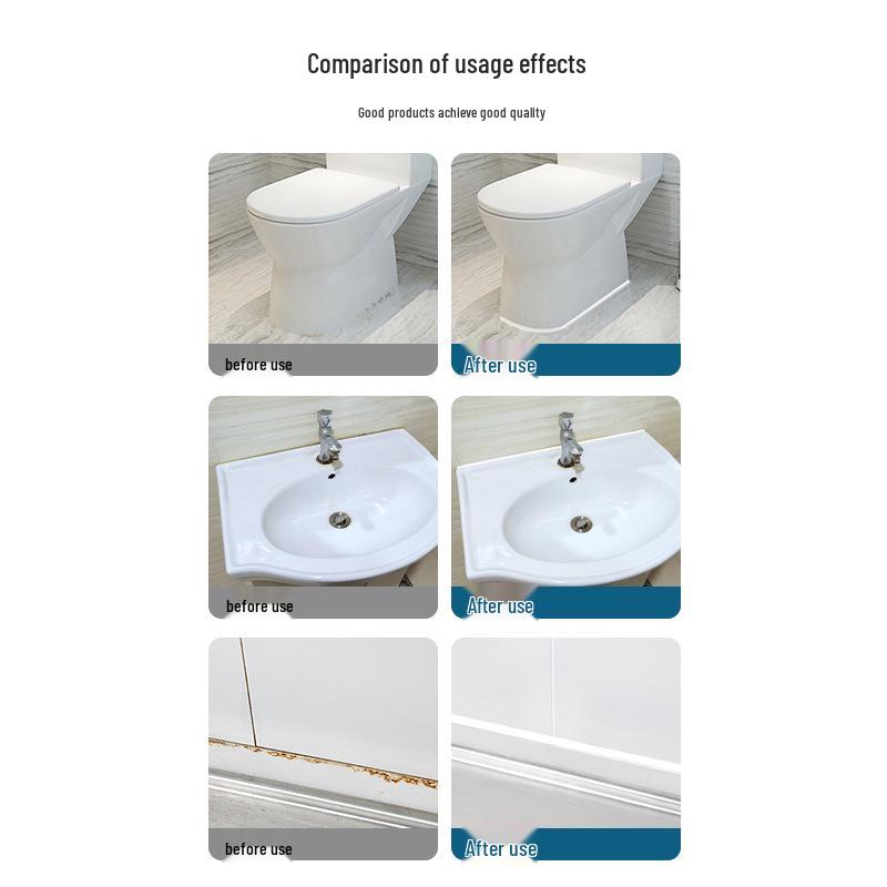 White Anti-Mold Waterproof Clay Sealant for Kitchen, Bathroom, and Sink.