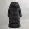 Women's 90% Down Hooded Mid-Length Winter Jacket