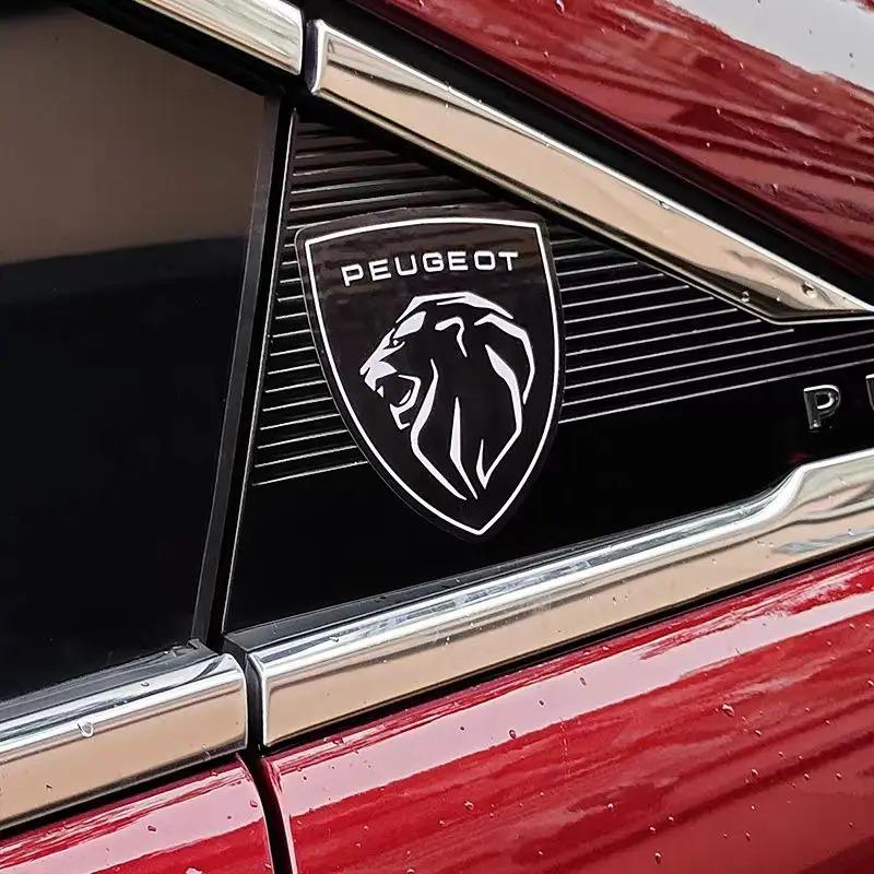 Peugeot Car 3D Metal Badges Trunk Body Window Side Decoration Sticker For Peugeot 308 3008 Rifter 5008 508 301 408 4008 2008 208