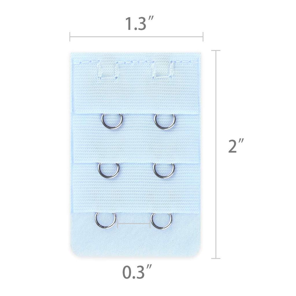 uxcell Bra Adjustable 3 2 Light 3 2 5 Pieces Extenders, Hooks, Rows, Hooks, Women's, Blue-2, Rows, Hooks,
