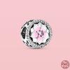 Ciondolo in Argento Sterling 925 Cuore Rosa Fiore Palloncino Infinito Amore Charm Perla Fai da Te Adatto Bracciale Moda Originale Gioielli Donna