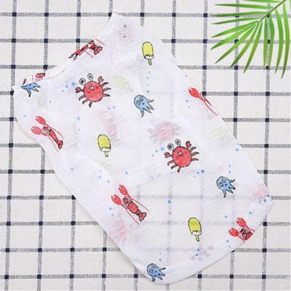 Pet cat clothing summer thin dog vest medium and small dog magic fight teddy cat dog clothing