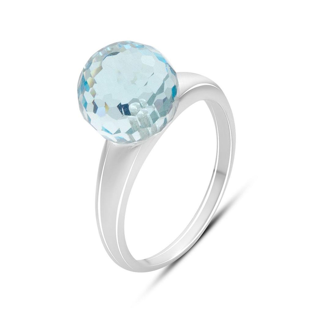 Серебряное кольцо с фианитами, вес изделия 3,65 гр (60002220)