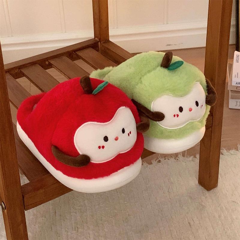 

Милые, Теплые и Удобные Хлопковые Туфли и Тапочки для Студентов Дома 40-41 красный/зелёный