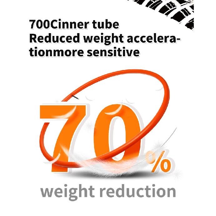 2025 New Ultralight Bike Inner Tube 700 18/32C Road MTB Bicycle TPU Tire 700C 45/65/85mm Length French Valve Super Light Tube
