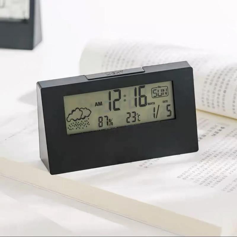 LED digitální teploměr vlhkoměr vnitřní multifunkční elektronické hodiny senzor vlhkosti meteostanice pro domácnost