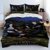 The Vampire Diaries Bettwäsche-Set 3D-Druck Bettbezug Bettwäsche-Set Steppdeckenbezug mit Kissenbezug King Queen Size Kindergeschenk