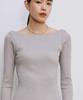 Our Wacoal JCW547 Ribbed with Long BR Women's Open-Back T-Shirt Cups, Sleeve,