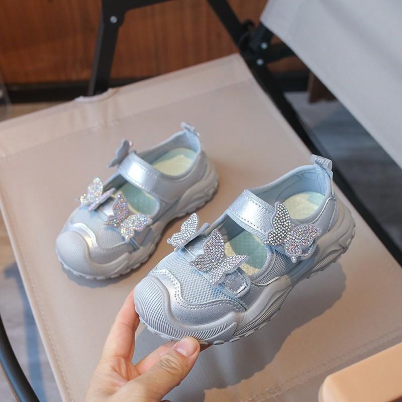 

Girls Sports Shoes, Children s Shoes, Soft Sole, Breathable Mesh Surface 26 серый