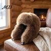 Gift for Women in Winter Faux Fur Trapper Hat, Fuzzy Hat with Ear Flaps, Fleece Soft Lined Cap Windproof Ushanka Cold Weather Outdoor Cycling