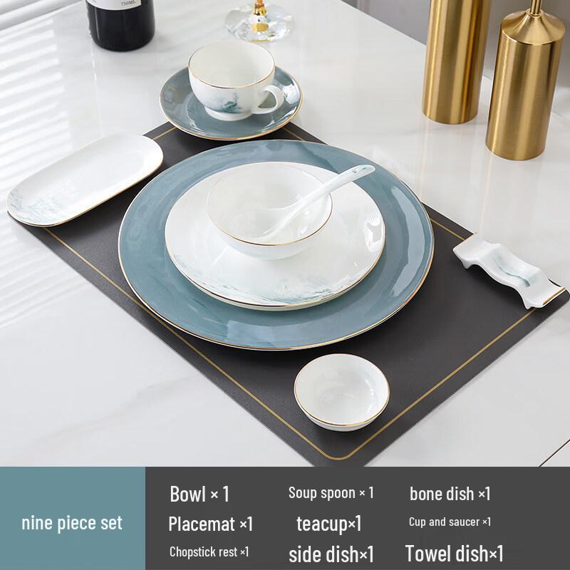 

Luxury Bone China 9-Piece Dinnerware Set