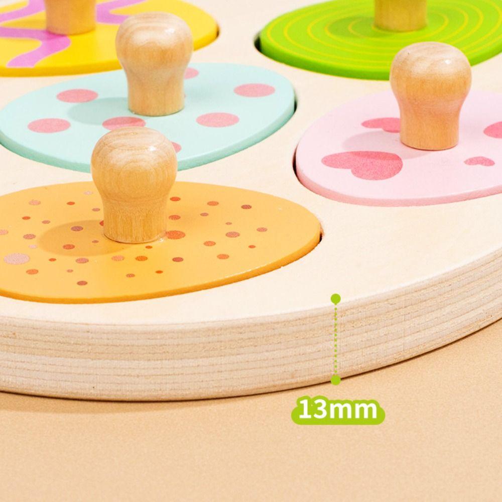Educational Wood Dinosaur Jigsaw Wooden Peg Toddler Puzzles Animal Domino Puzzle Toy Kids Toys