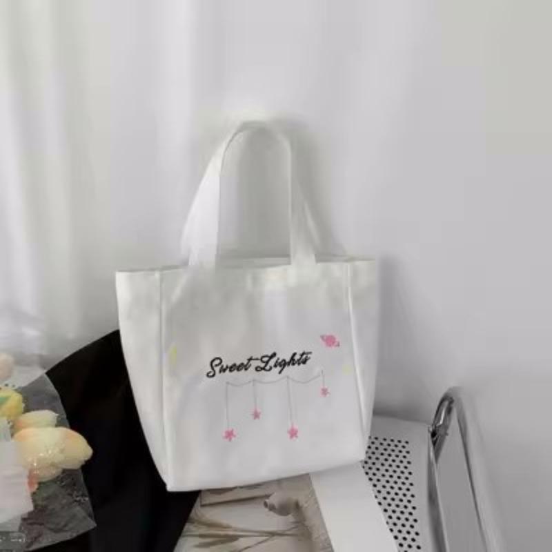 Japanese Harajuku handbag new canvas bag Korean version cute shoulder bag large capacity letter printed bag