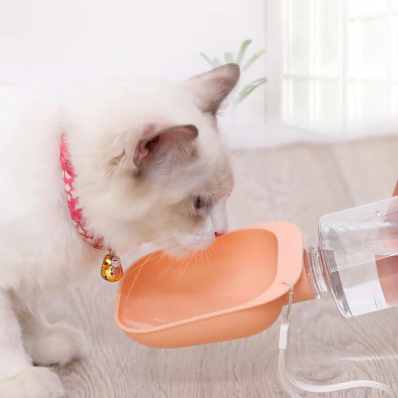 Botella de agua de viaje para perros, botella de agua portátil para perros, alimentador de agua potable para perros y gatos, tazón de agua al aire libre, suministros para mascotas