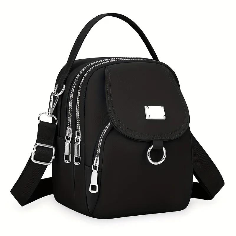 

Versatile Multi-layer Hand-held Shoulder Bag, Fashiable Women s Multifunctial Crossbody Bag, Suitable for Commuting Parties чёрный