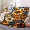 Vintage Rose Garden Art Blanket Soft And Portable Four Season Home Bed Sofa Blanket Office Travel Lunch Break Warm Blanket A5