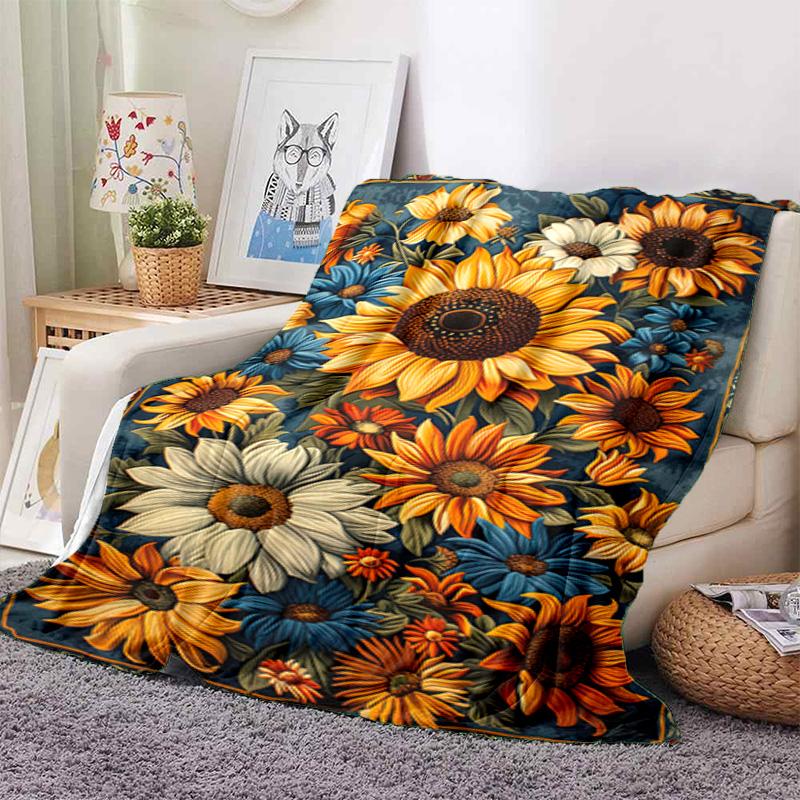 Vintage Rose Garden Art Blanket Soft And Portable Four Season Home Bed Sofa Blanket Office Travel Lunch Break Warm Blanket A5
