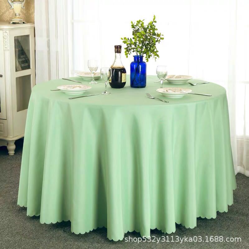 Circular Restaurant Tablecloths Hotel Banquet Tablecloths Suitable for Families Wedding Parties Easy To Maintain Heat-resistant