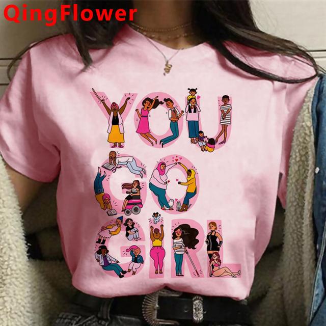 Feminist Girl Power Grl Pwr Feminism Summer Top Tshirt Female 2021 Tumblr Casual Tshirt Tumblr