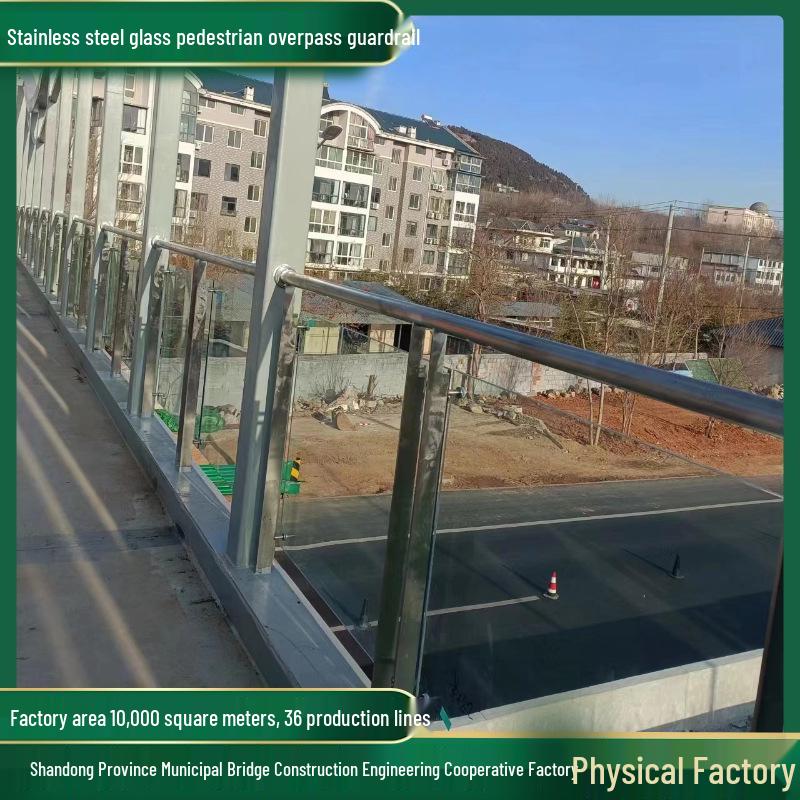 Stainless Steel & Aluminum Glass Baluster Post for Station Guardrails