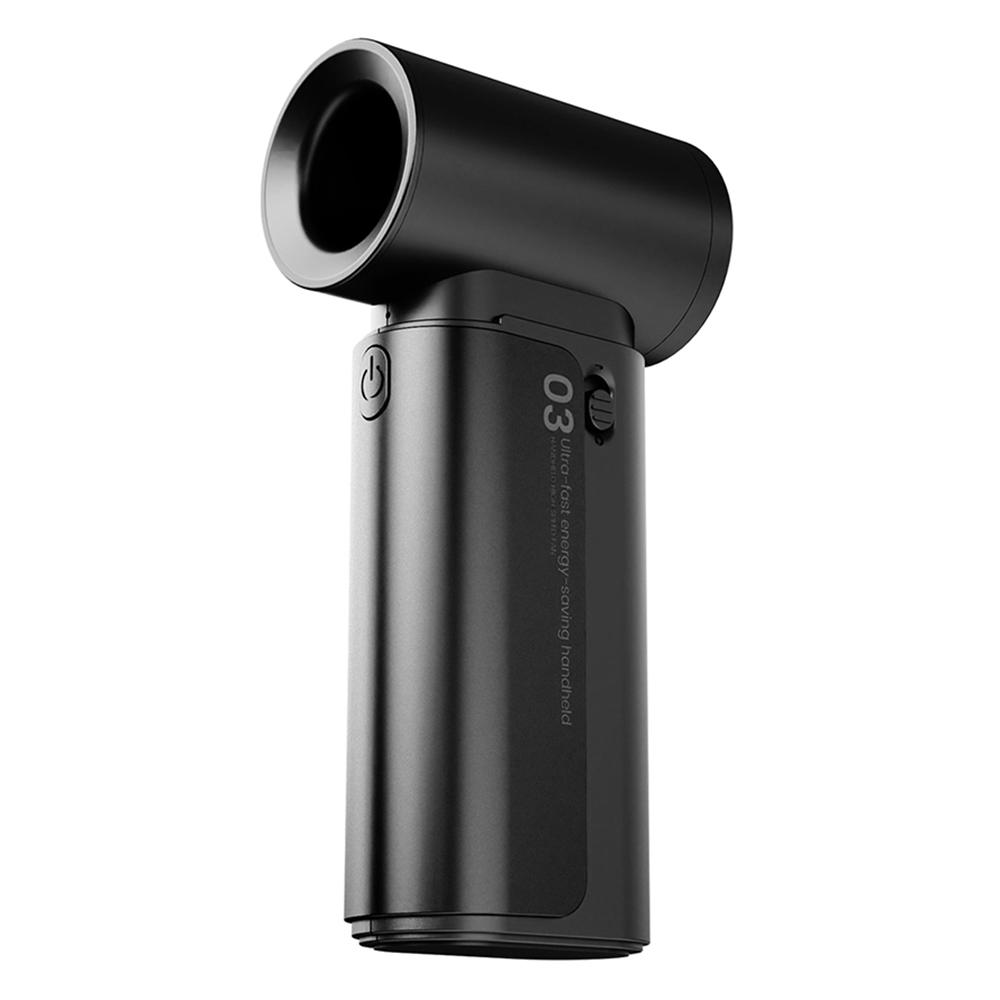 

WT-F88 Portable Handheld Fan 19500RPM High Speed Turbo Fan Rechargeable 3 Speed Cooler Black