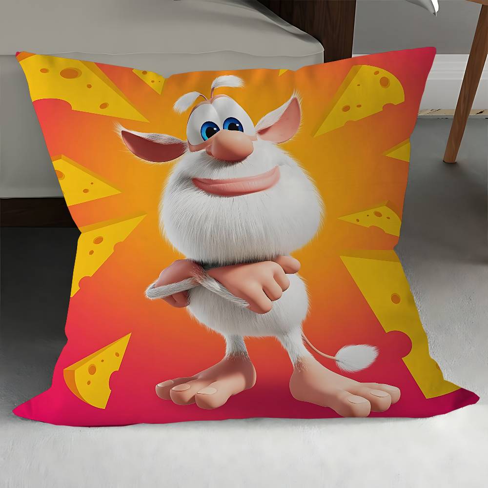

Cartoon B-Booba Personalized Pillow Cover Kids Bedroom Wild Party Decor Pillowcase Kid Birthday Shower Gift 12x12Inch