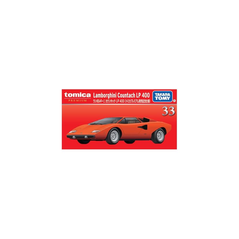 Takara Tomy Lamborghini Countach LP400 33 Scale Model Car Premium Edition