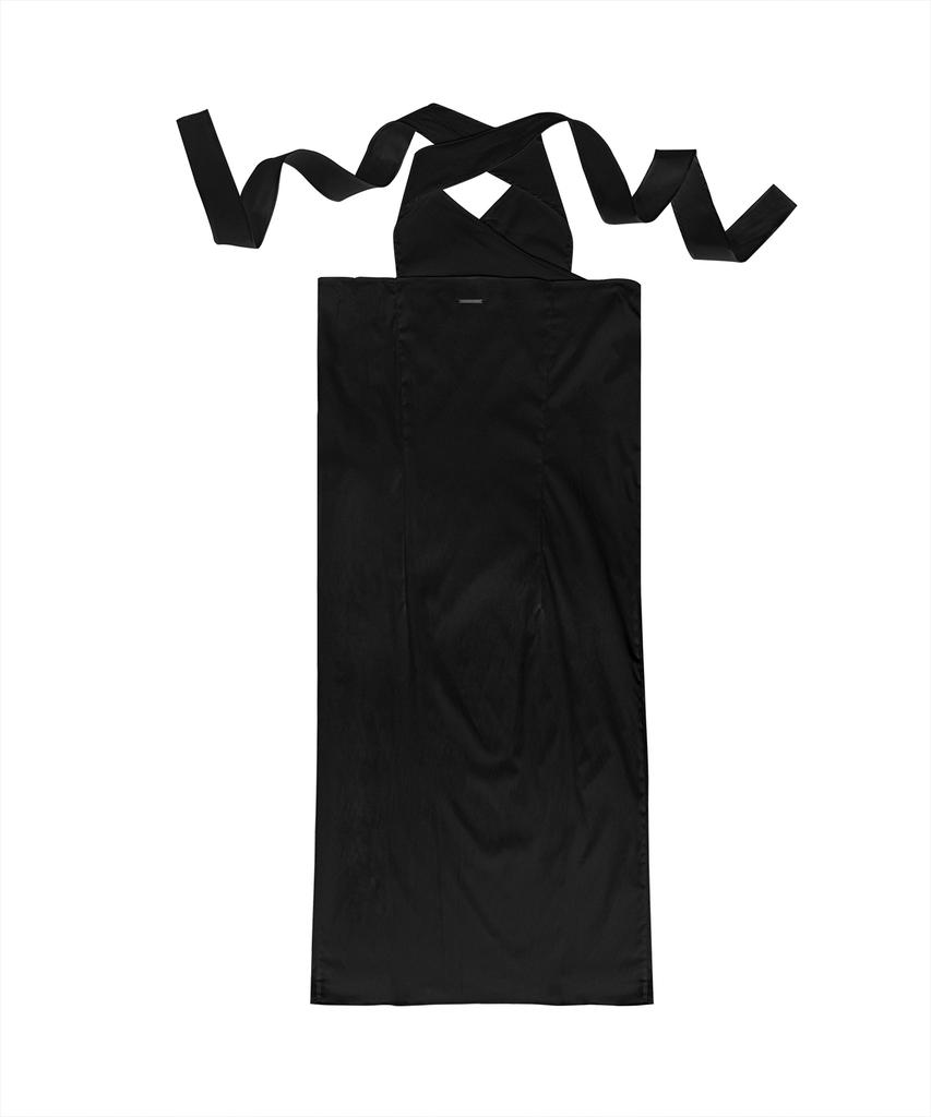 Teulimingbeodeu Layered Scarf Wrap [ Black ]