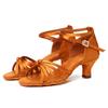 Mid Heel Women's Girls Ball Party Latin Salsa Tango High Heel Dancing Shoe Slip Dance Shoes Heeled 5CM