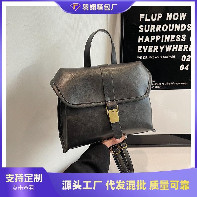 Winter Multifunctional Document Double Shoulder Crossbody Bag Commuter Premium Handbag Double Shoulder Travel Bag