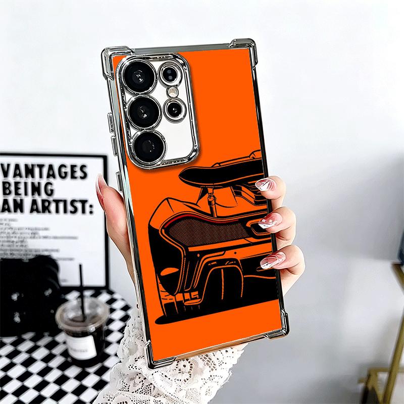 Super Sports Car Simple Desgin Soft Phone Case For Samsung Galaxy S26 Ultra S25 Edge S24 FE S23 Plus S22 S21 + S20 Plating Anti-