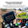 7 Zoll Motorrad Kabellos Carplay Android Auto Moto Tragbare GPS Navigation Touchscreen Display IPX7 Wasserdicht Autoradio play