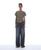 PARTIMENTO WOMEN Pwc Pocket Stripe Regular Tee_Light Khaki
