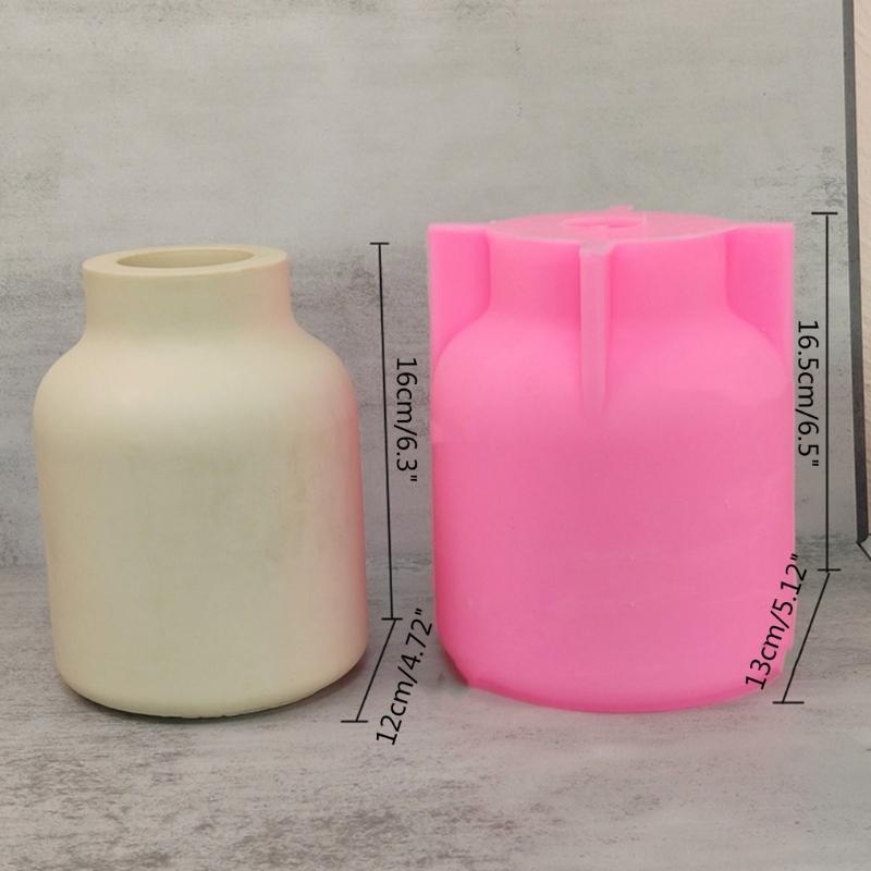 Silicone Flowerpot Mold Succulent Plants Cement Vase Resin Epoxy Mold Large Vase Gypsum Concrete Mold Handmade Craft
