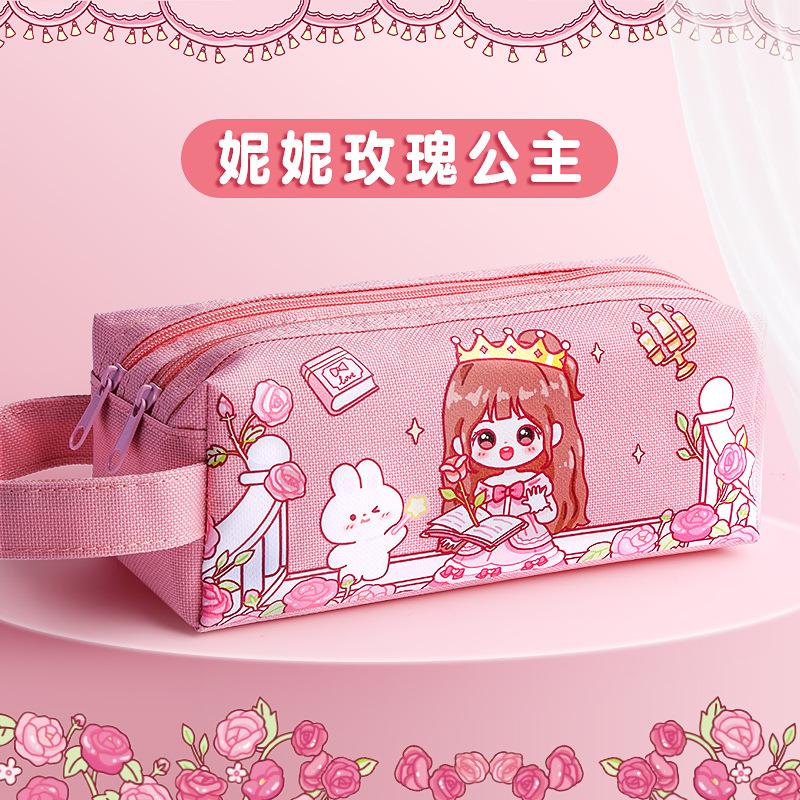 

Прозрачный пенал большой вместимости для девочки 2025 новый простой многофункциональный пенал для девочки