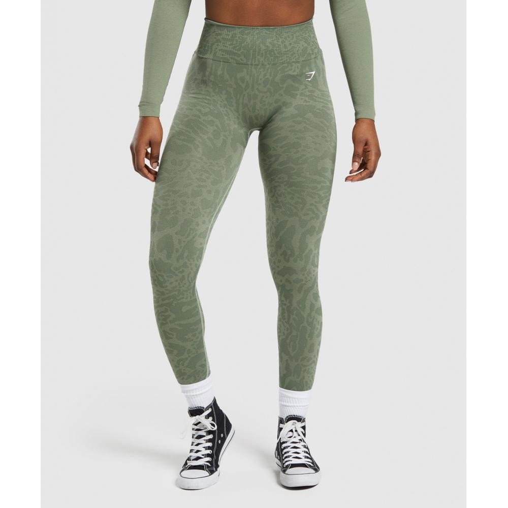 

Бесшовные леггинсы GYMSHARK Adapt Safari Force Green Faded Green B6A8U ECPY XXS