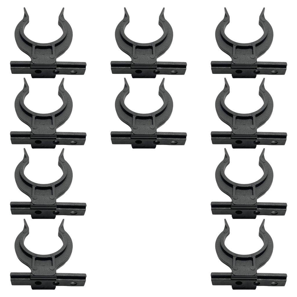 10 kusů Kuchyňské soklové klipy Pevné plastové držáky soklové desky pro 32 42mm nožičky skříněk Bez šroubů Pro každodenní použití
