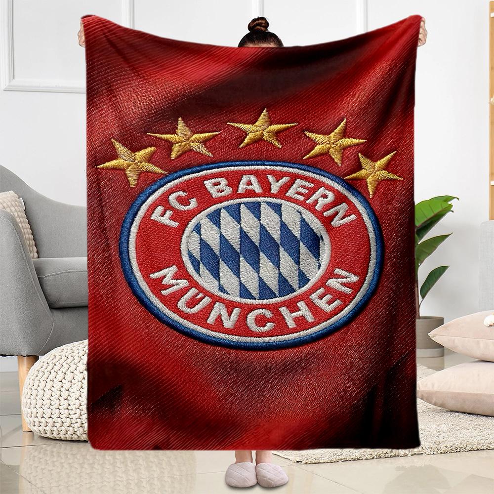 Bayern Munich Blanket Warmthful Decor Perfect for Chair Bed Office All-Season Use Digital Print Ideal Gift For Birthday Valentine'S Day