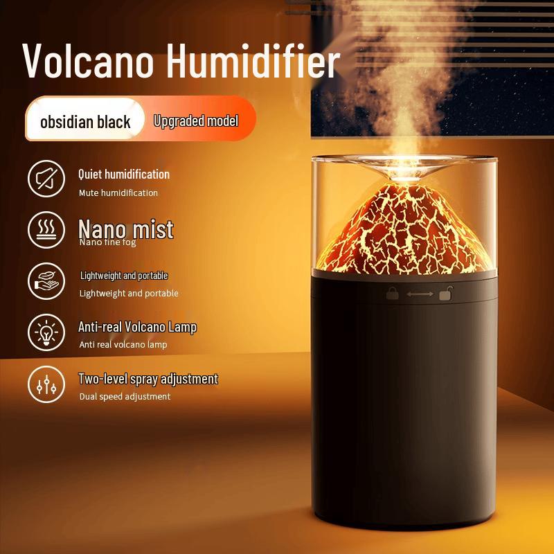 ZISIZ Mini USB Flame Volcano Humidifier
