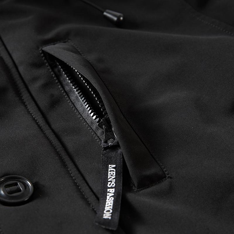 Padded Clothes Thickened Warm Padded Clothes Men's Medium and Long Cold-proof Hooded Jacket Padded Jacket Men's Casual Padded Clothes