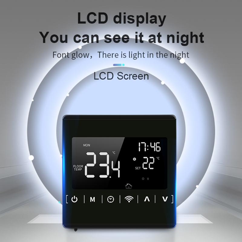 Smart-Tuya WLAN Thermostat für Fußbodenheizung Heizkörper Warmwasserheizung Digital-Controller Programmierbarer Thermostat
